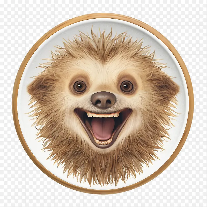 树懒-树懒树懒微笑可爱的面部表情