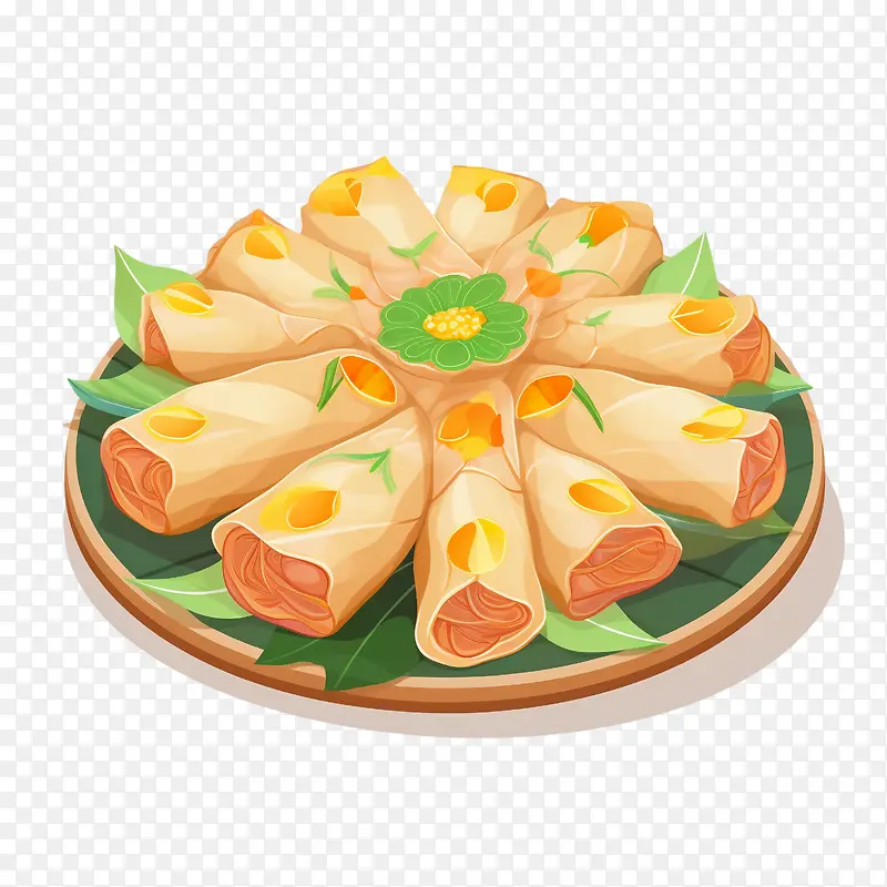 马来美食-马来美食马来食品春卷越南菜新鲜蔬菜