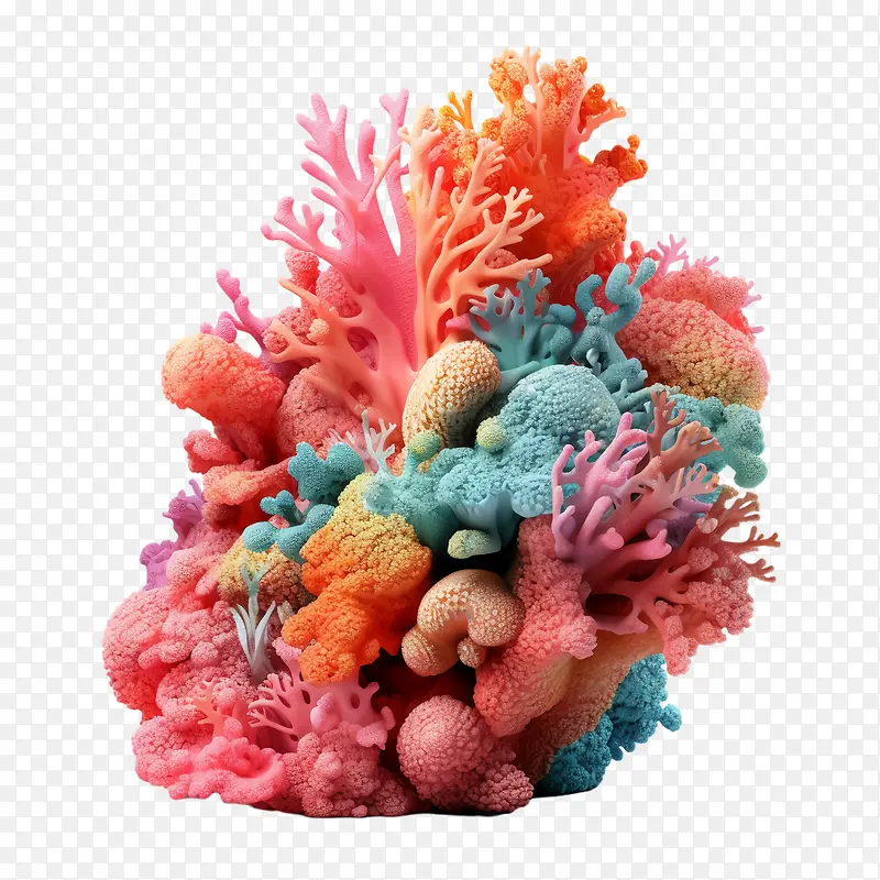珊瑚-珊瑚珊瑚多彩的水下海洋生物