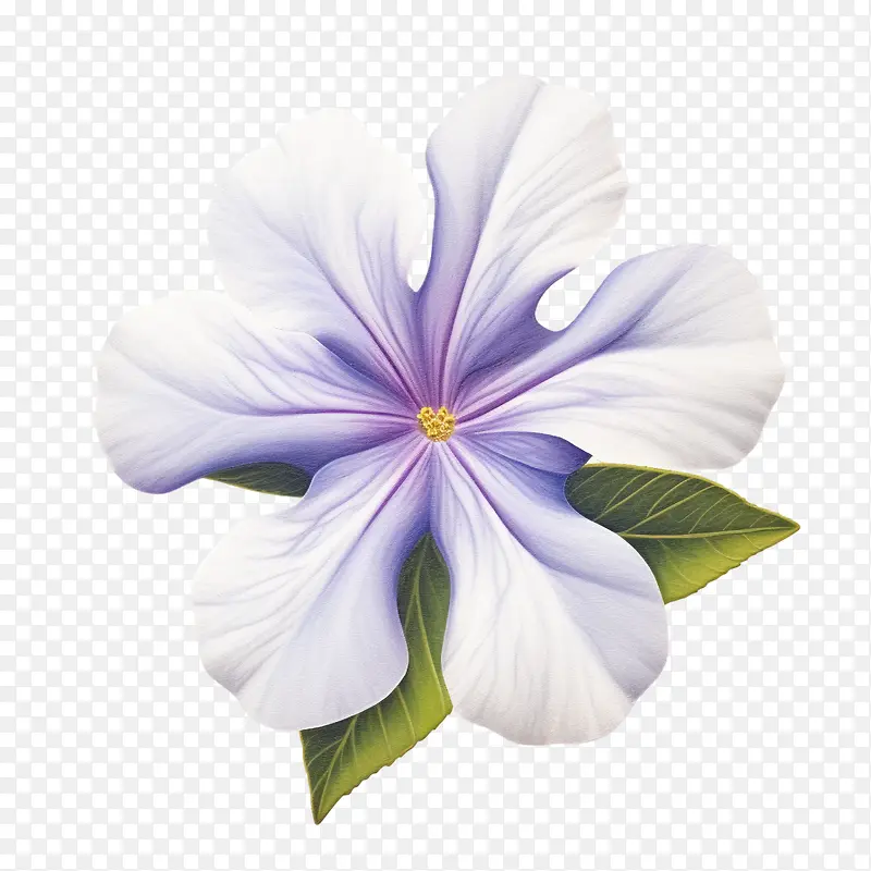 长春花-长春花花蓝色白色花瓣