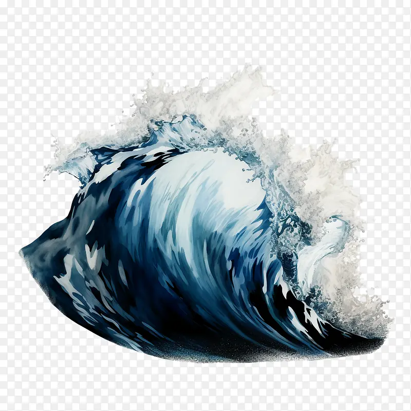 波-波海浪海洋水
