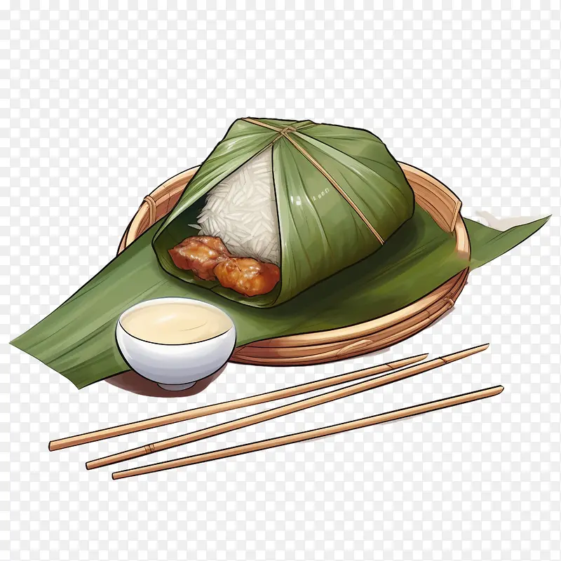 粽子-粽子面条筷子碗