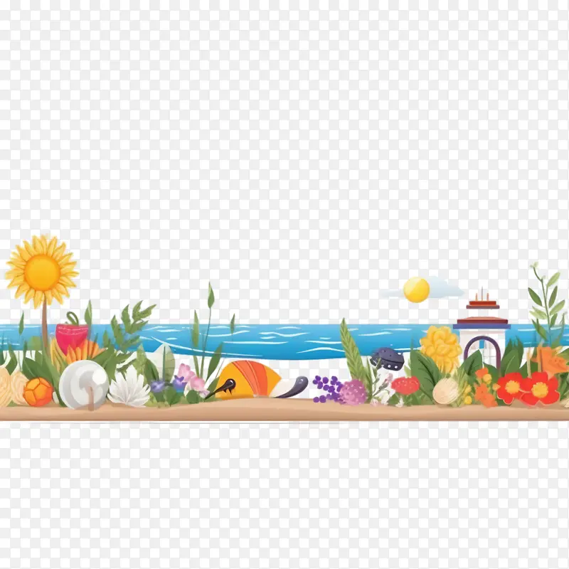 海滩边界-夏季边界