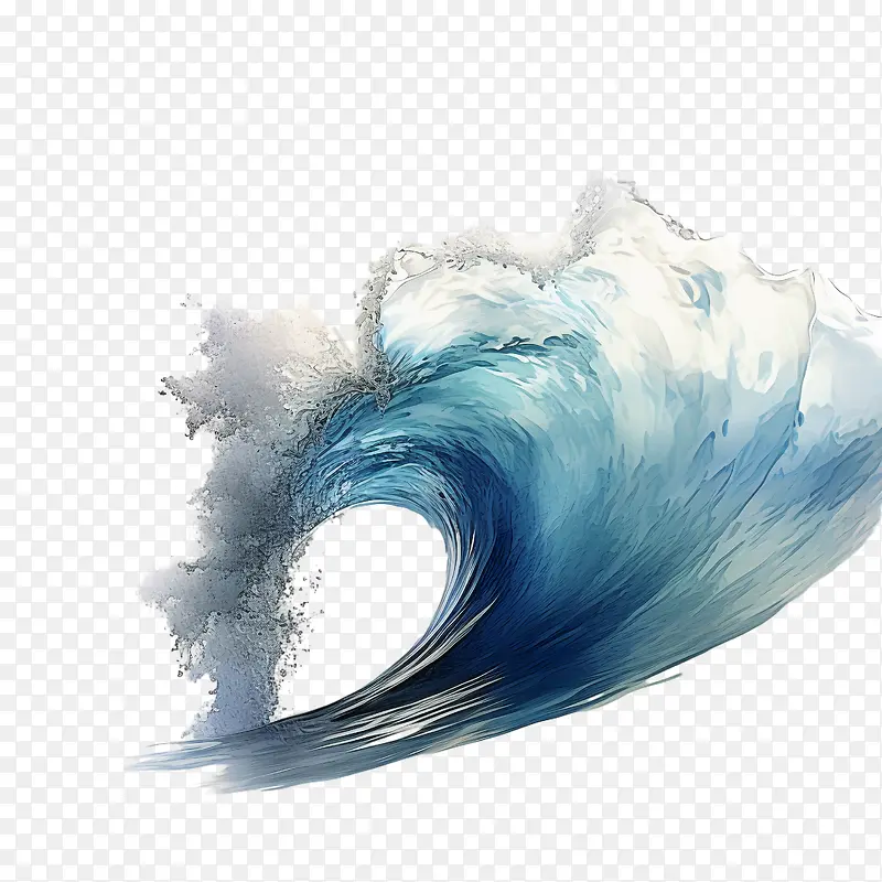 波-波海洋蓝色水波
