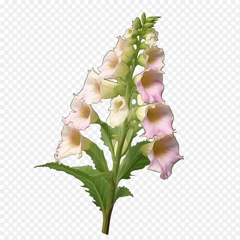 毛地黄花-毛地黄花粉红色紫色花朵花瓣