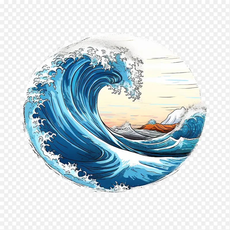 波-波海洋海洋水波