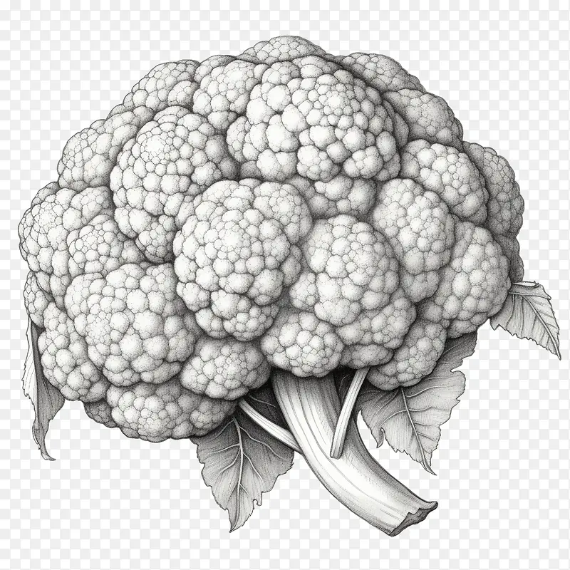 素描花椰菜-花椰菜