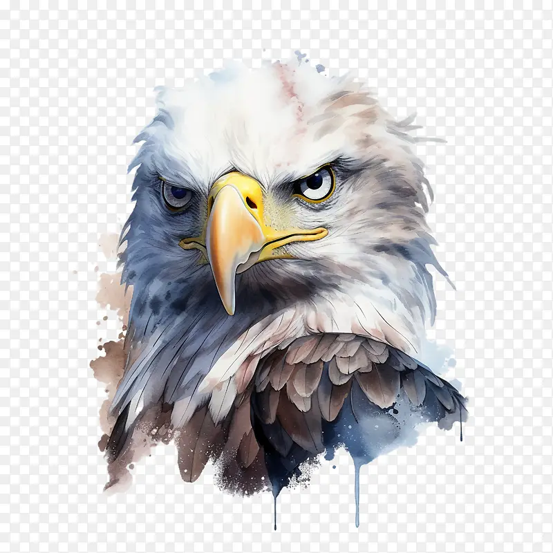鹰-鹰秃头鹰美国秃头鹰猛禽猛禽