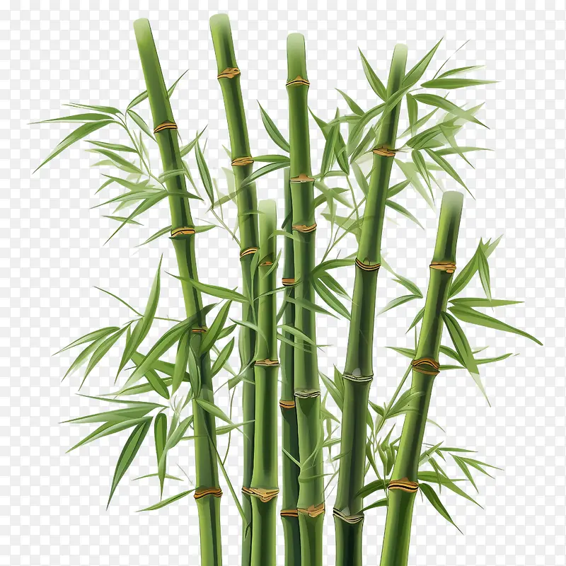 竹子-竹子竹子绿色茎高