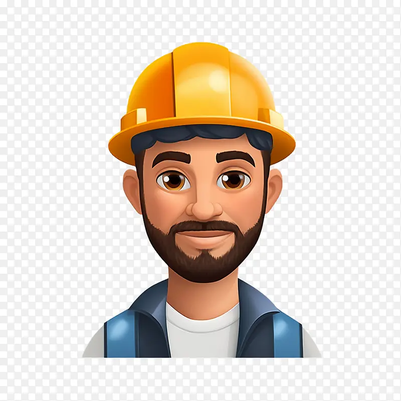 工厂工人-工厂工人工人建筑工人建筑头盔建筑工人形象