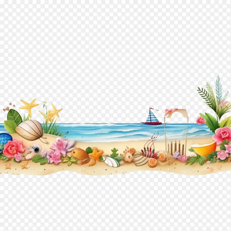 海滩边界-夏季边界