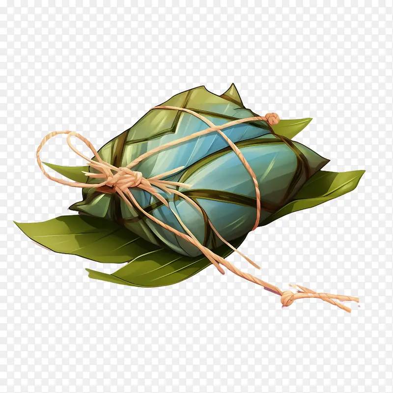 粽子-粽子亚洲食品蓝叶植物
