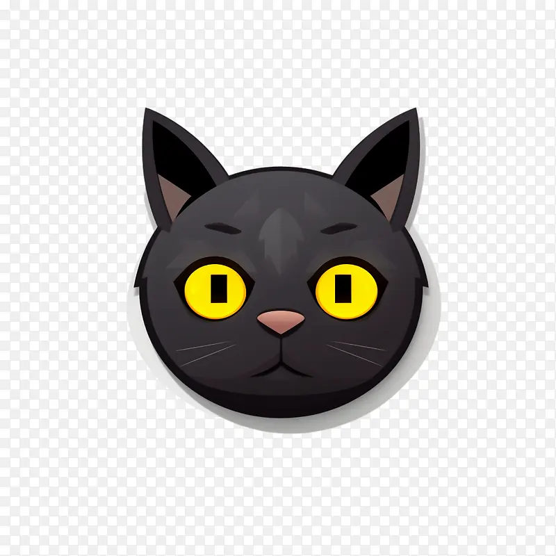 黑猫-黑猫猫黑眼睛黄色