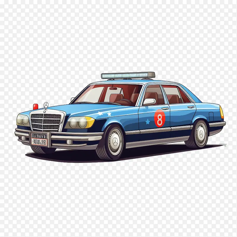 警车-警车警车蓝色紧急车辆警报器