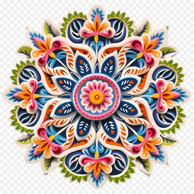 rathyatra-rathyatra花多彩复杂的设计装饰