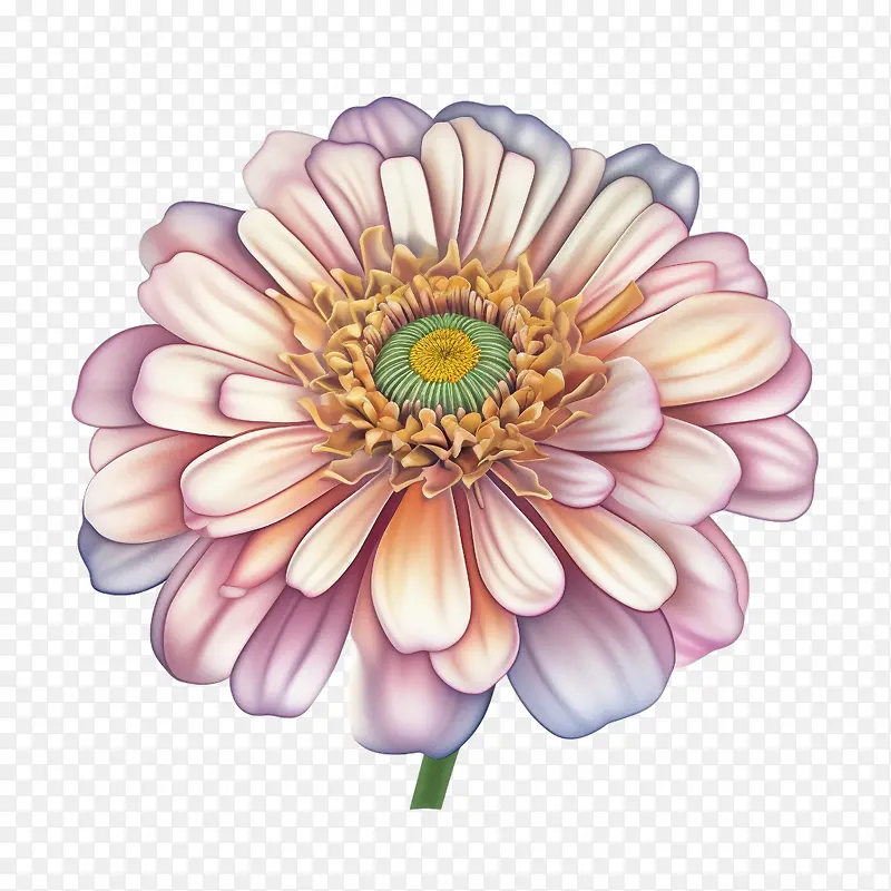 百日草花-橙色