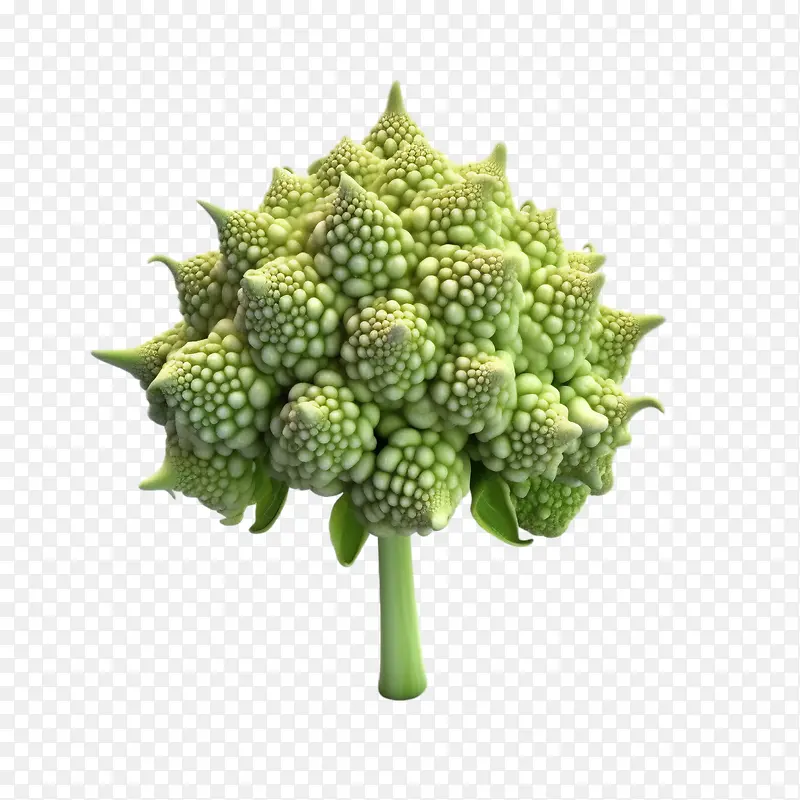 romanesco-romanesco植物绿色圆形叶子