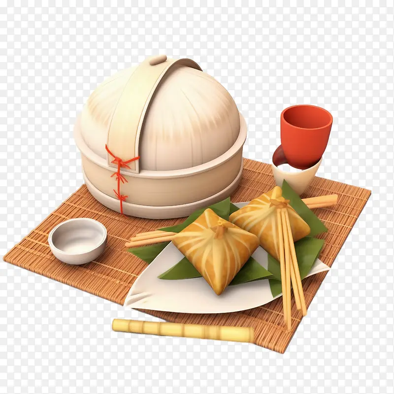 亚洲食品-亚洲食品饺子包子饭碗筷子