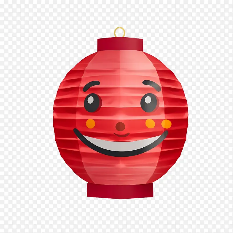 红纸灯笼-红纸灯笼灯笼微笑红灯笼快乐灯笼纸灯笼