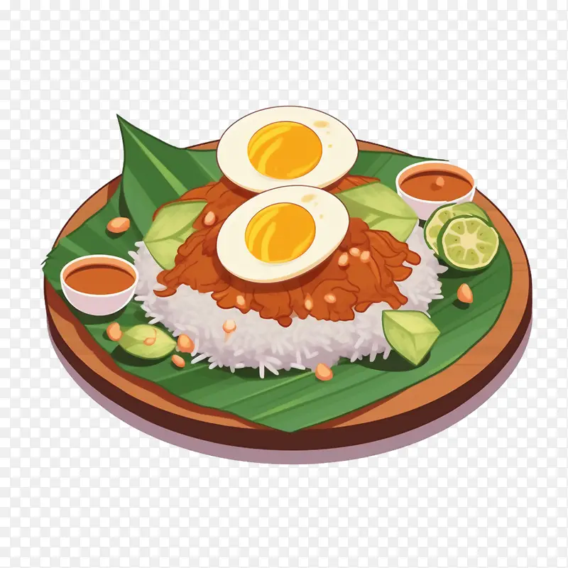 马来美食-蕉叶