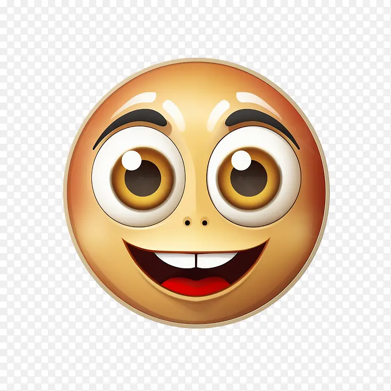 大眼睛咧着嘴笑-笑脸