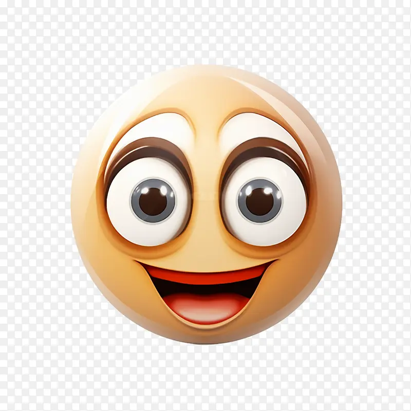 大眼睛咧着嘴笑-笑脸