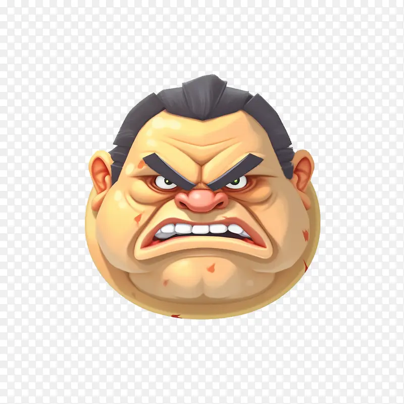 食人魔-食人魔愤怒的表情情绪