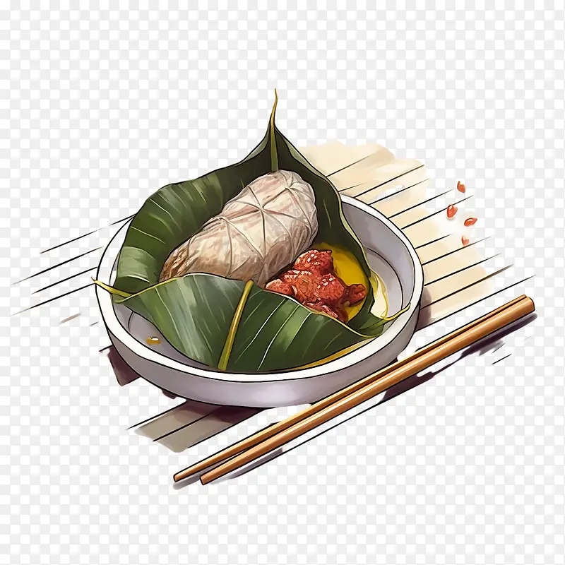亚洲食品—亚洲食品炒饭,配蔬菜,鸡肉和酱油,放在碗里,旁边有筷子