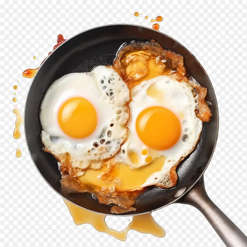 煎鸡蛋-煎鸡蛋鸡蛋煎早餐食品