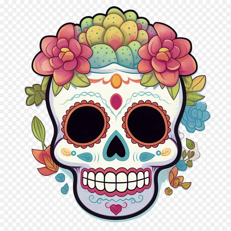 糖头骨-亡灵节头骨
