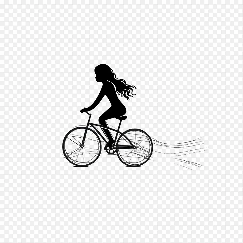 女孩骑自行车-女孩骑自行车自行车黑色黑暗
