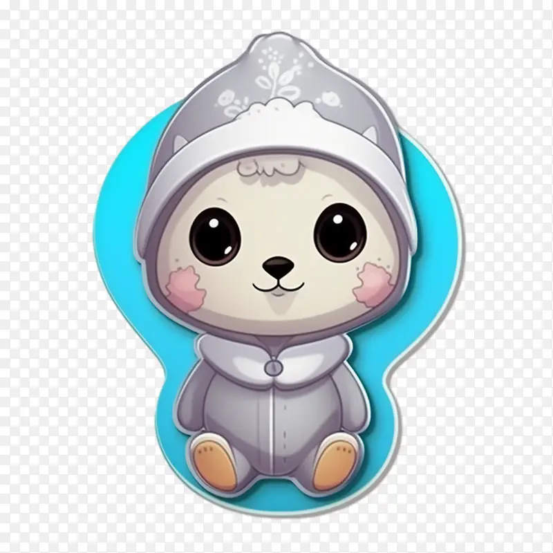 水獭-水獭卡通可爱动物熊