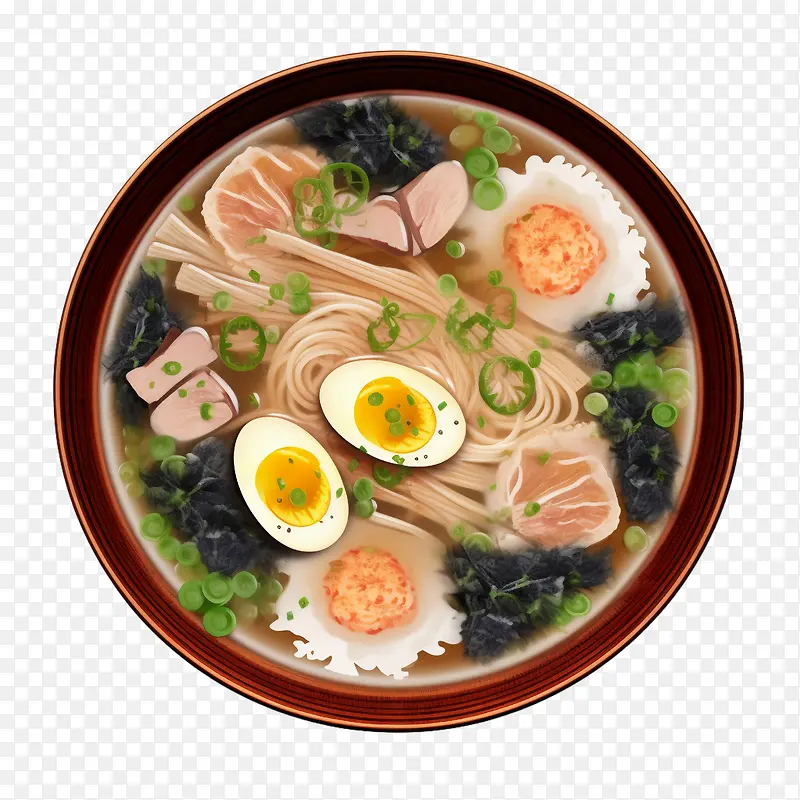 面条-面条拉面面条汤鸡蛋