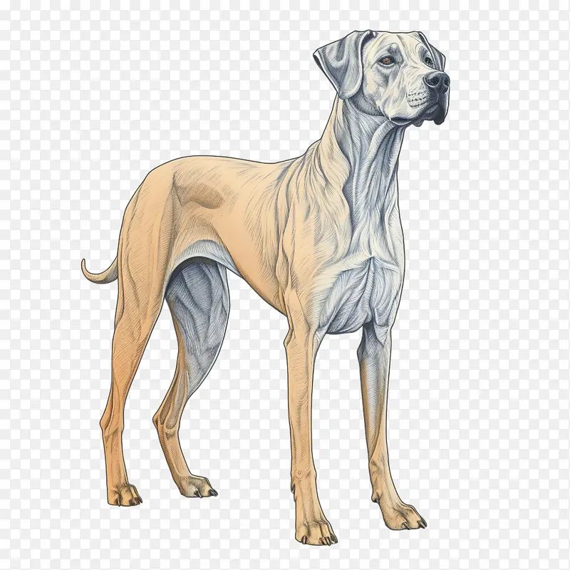 狗-狗棕色狗站立品种