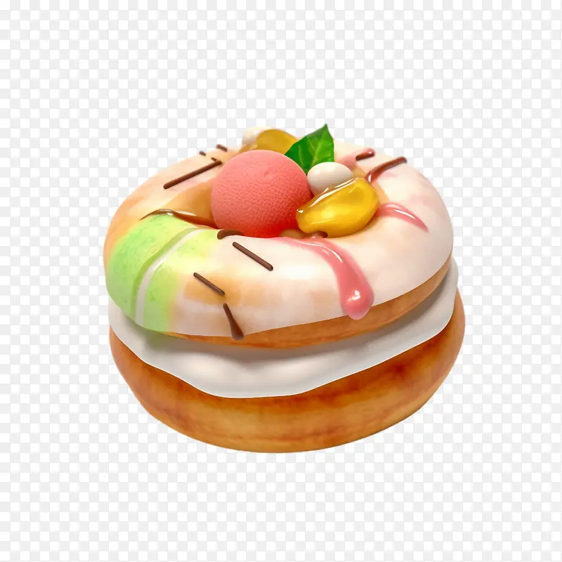甜甜圈-冰淇淋
