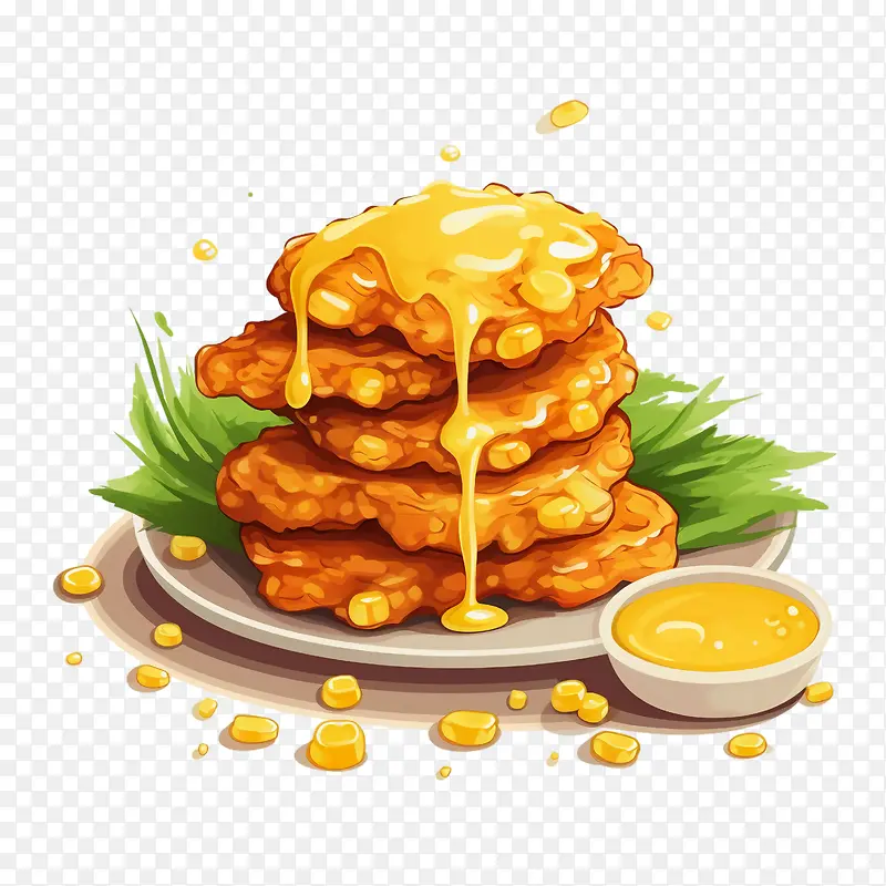 玉米油条-炸鸡