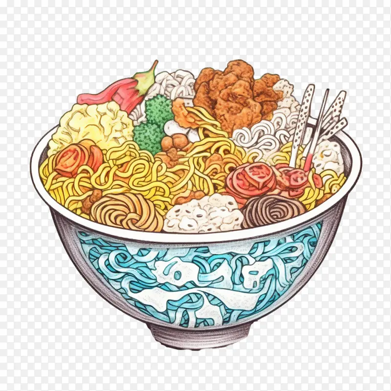 涂鸦面条-炒饭