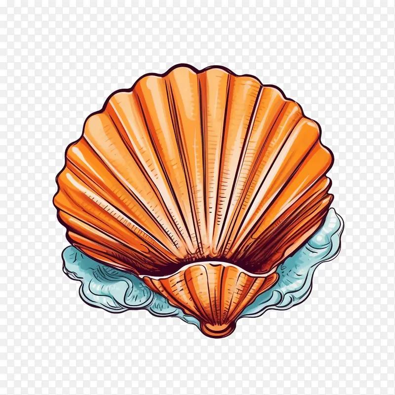 贝壳-贝壳贝壳海滩海水