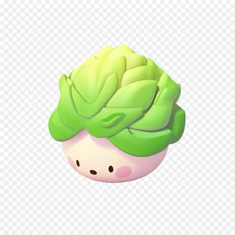 卷心菜-卷心菜可爱可爱的卡通蔬菜