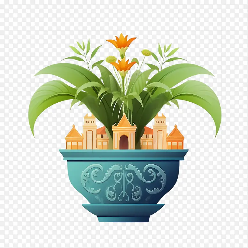 植物-花盆