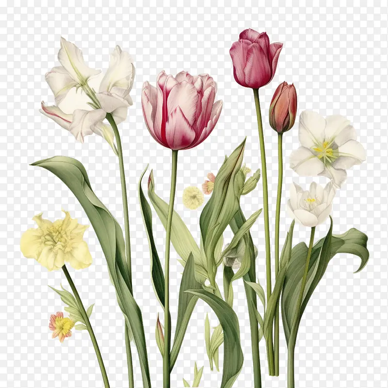 郁金香-郁金香郁金香花园春天