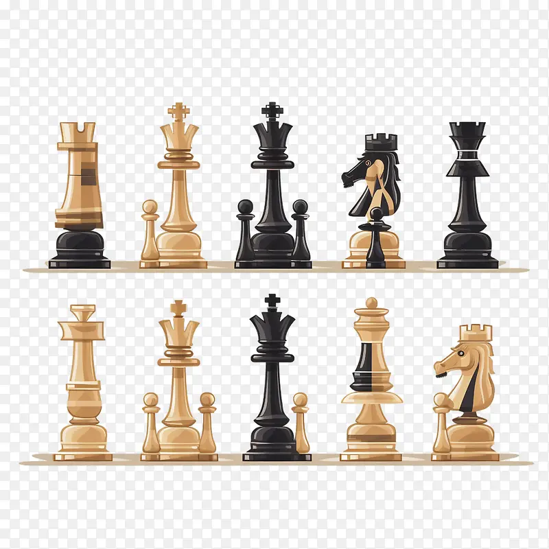 世界国际象棋日-世界国际象棋日国际象棋国际象棋黑白国王