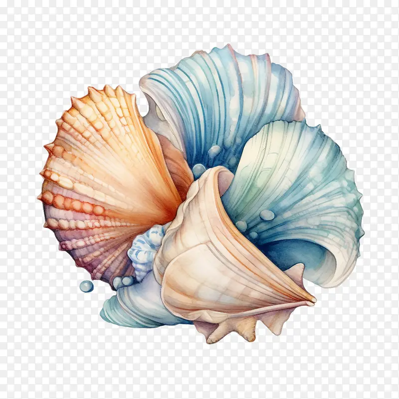 贝壳-贝壳贝壳大海海滩水