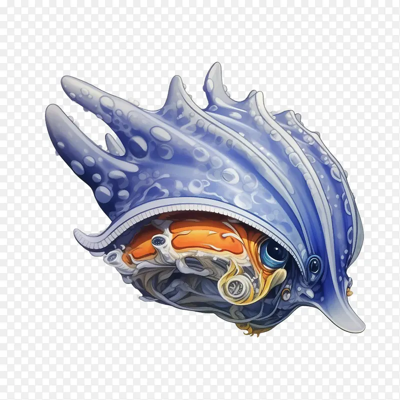 贝壳-贝壳海星海洋海洋生物水下