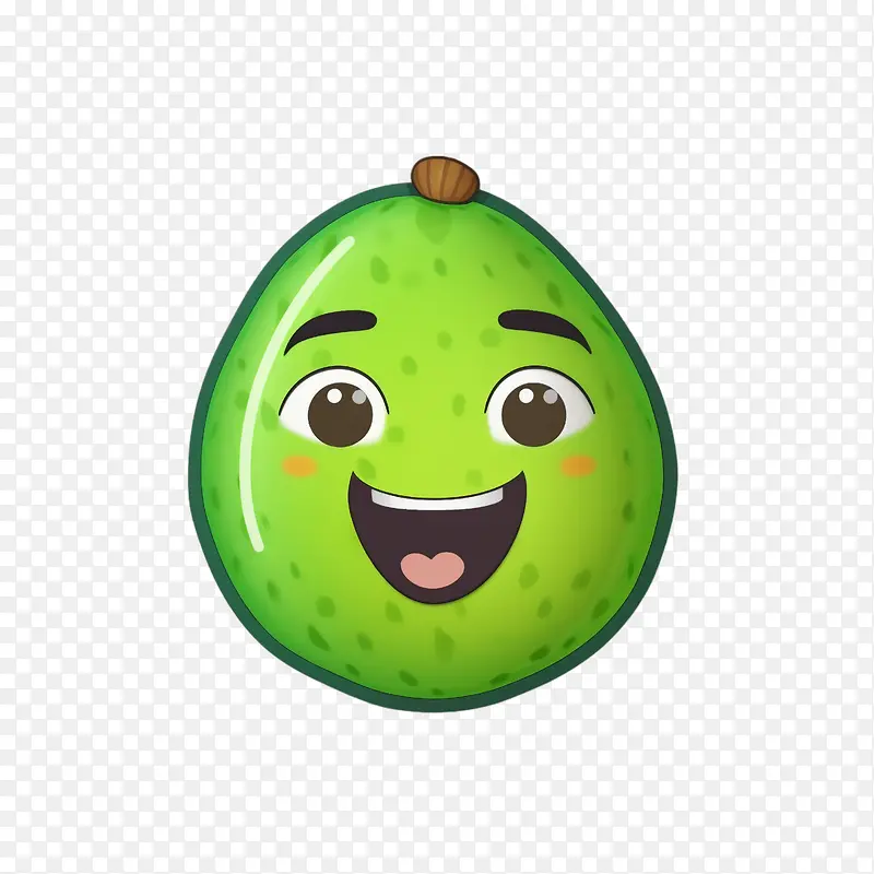 鳄梨-幸福的脸