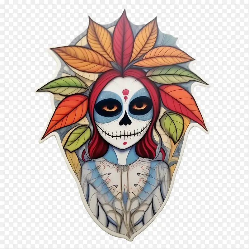 skelitacalaveras-skelitacalaveras头骨女人糖头骨彩绘