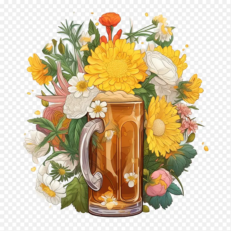 啤酒-啤酒啤酒杯花园