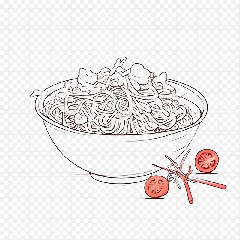 面条-鸡蛋