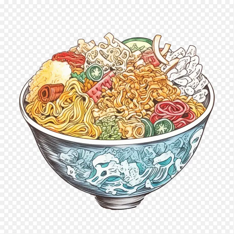 面条-手绘