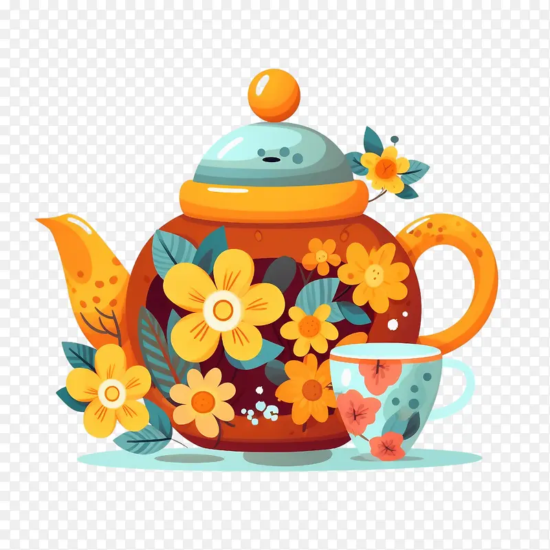 茶壶-茶壶茶壶花茶杯茶叶